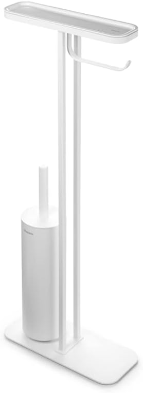 Mindset Toilet Set: Toilet Brush, Toilet Roll Holder, Toilet Roll Dispenser