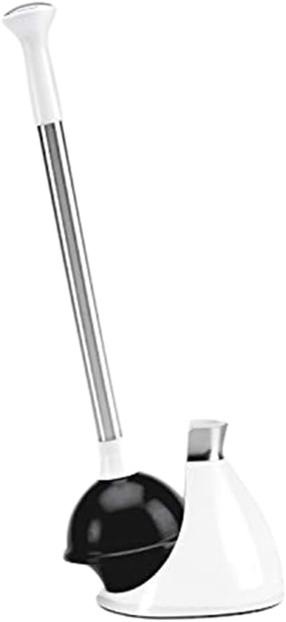 simplehuman Plunger and Toilet Brush Bundle, White