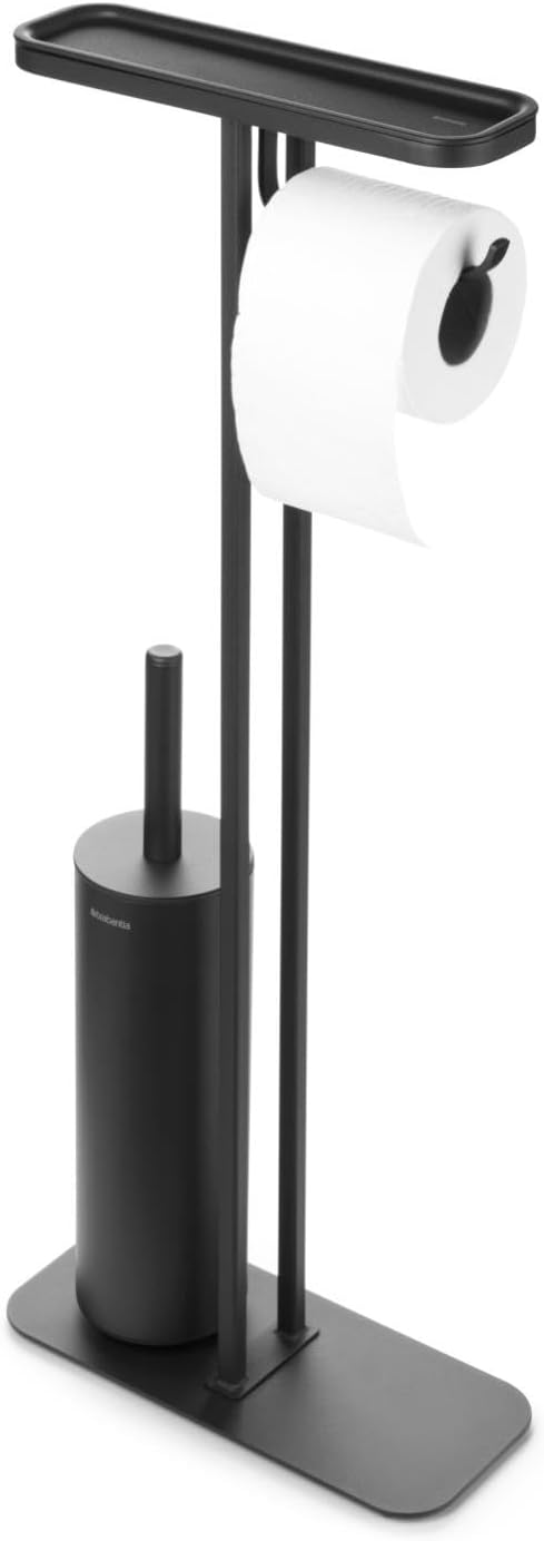 Mindset Toilet Set: Toilet Brush, Toilet Roll Holder, Toilet Roll Dispenser