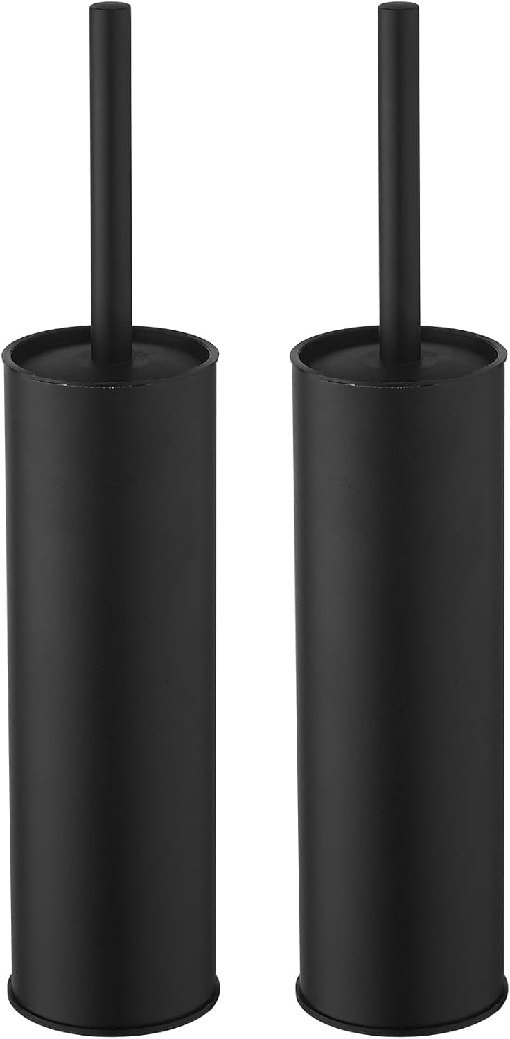 Toilet Brush and Holder,Stainless Steel Toilet Brushes for Bathroom with Holder 2pack Brushed Nickel