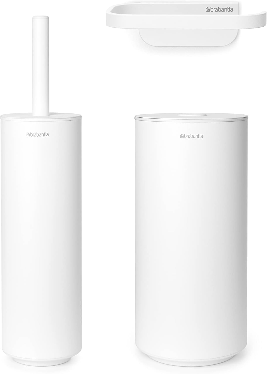Mindset Toilet Set: Toilet Brush, Toilet Roll Holder, Toilet Roll Dispenser