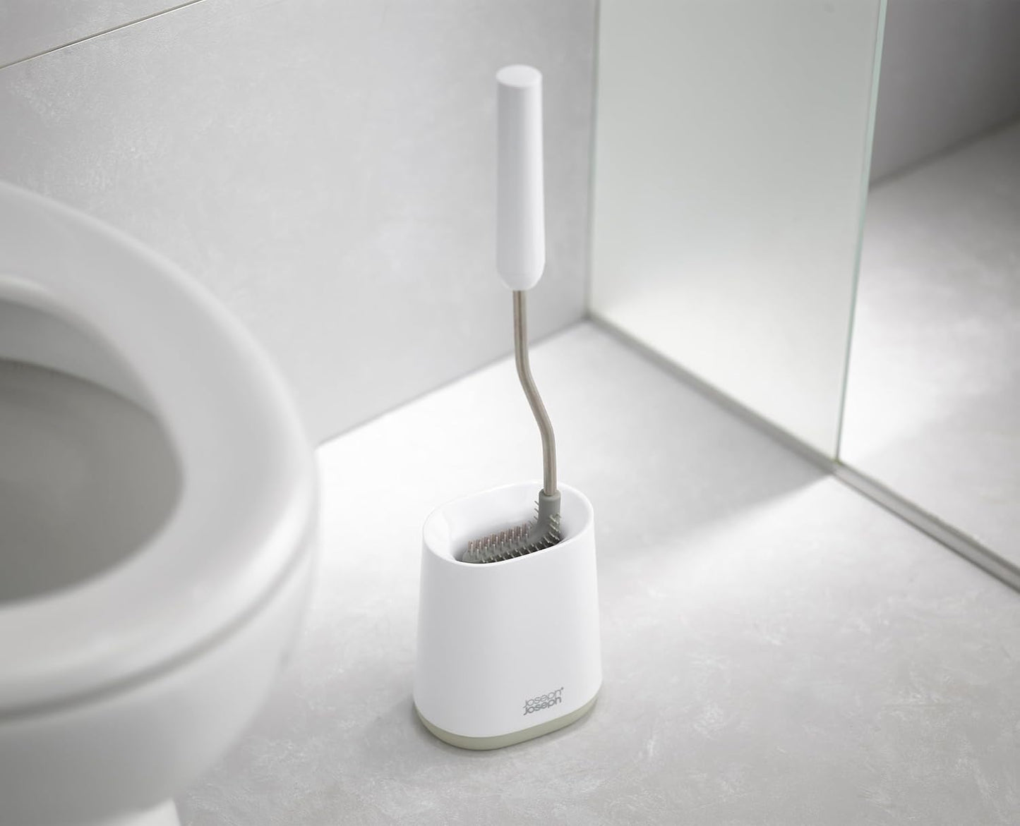 Joseph Joseph Toilet Brush, White/Grey, Set of 2