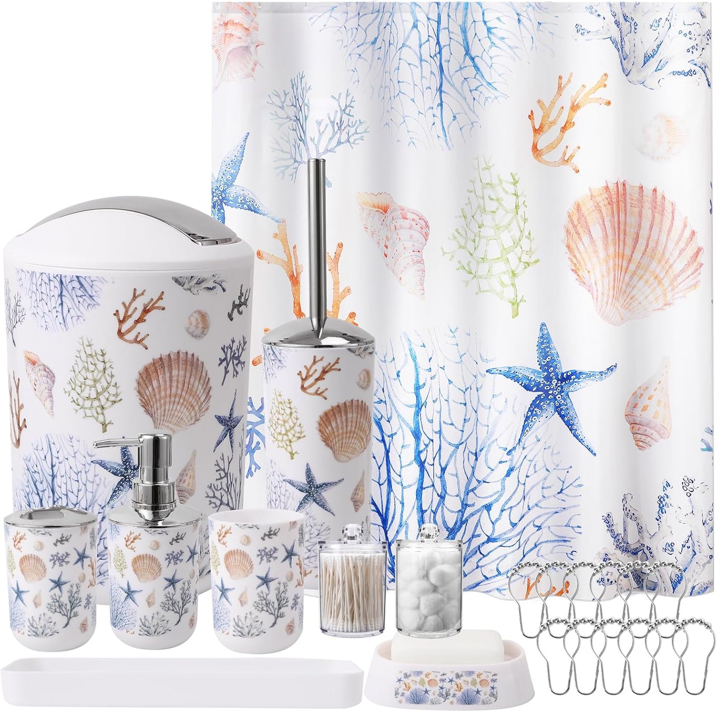 Dark Green Bathroom Sets with Shower Curtain and Rugs,Bathroom Sets Shower Curtain Set with Extra Soft and Absorbent Bathroom Rugs Green Bathroom Accessories