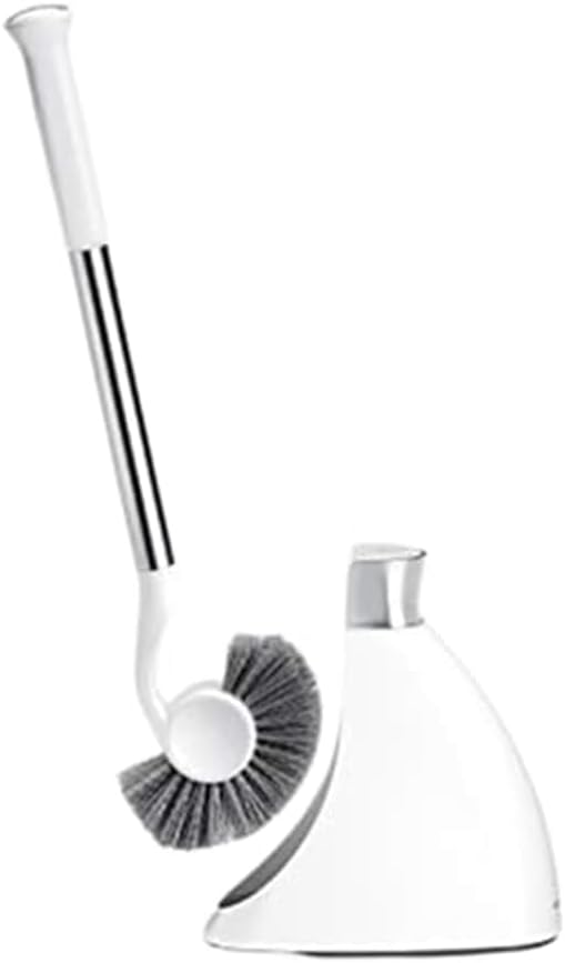 simplehuman Plunger and Toilet Brush Bundle, White