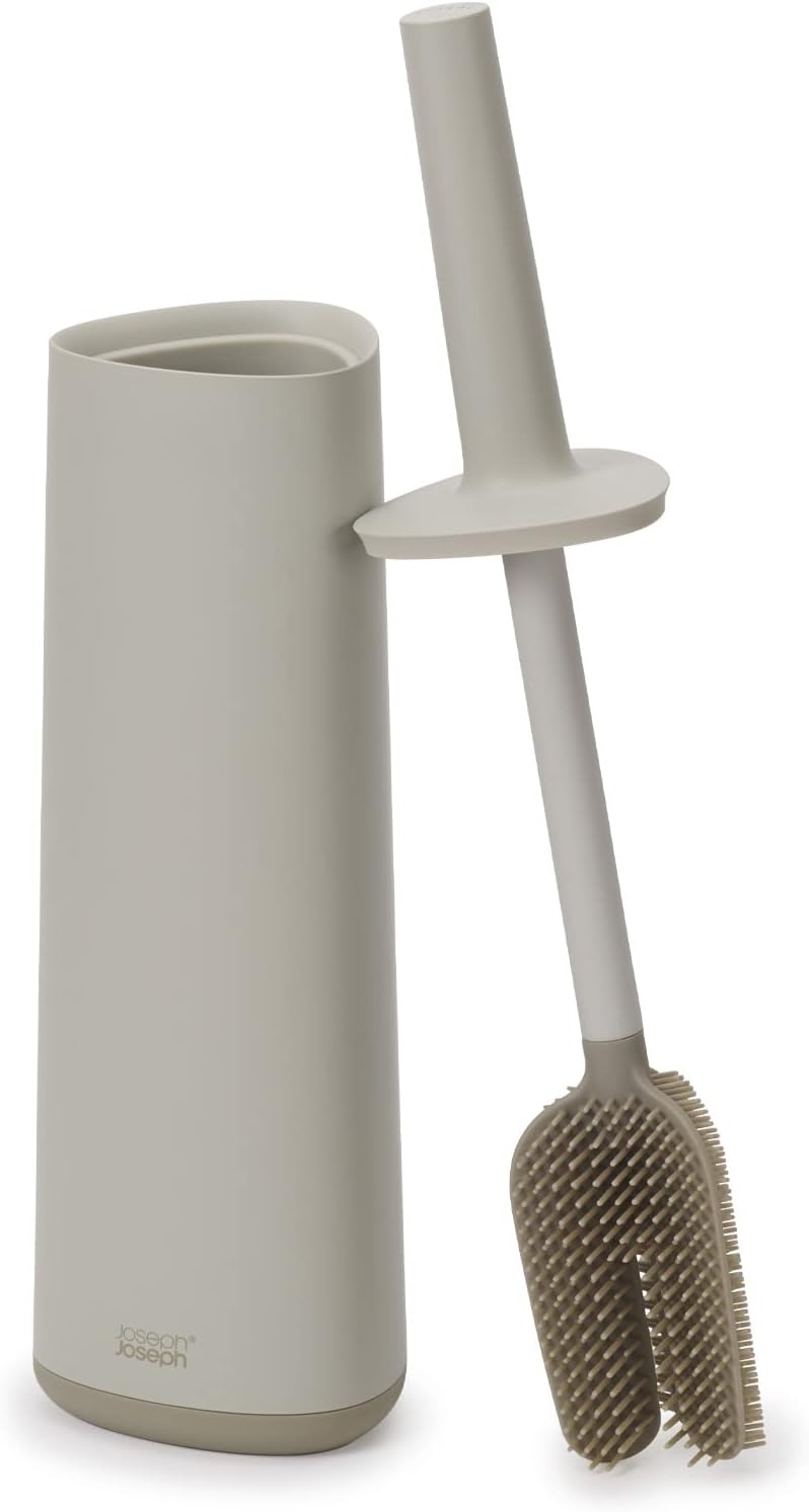 Joseph Joseph Toilet Brush, White/Grey, Set of 2