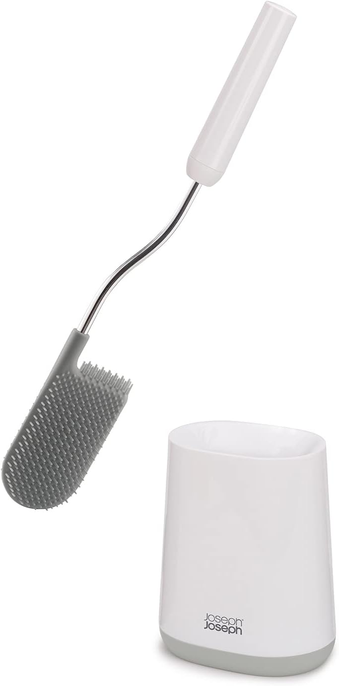 Joseph Joseph Toilet Brush, White/Grey, Set of 2