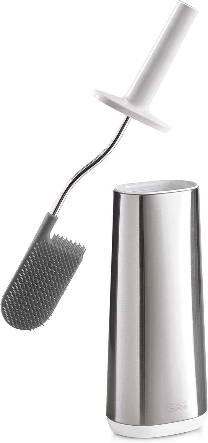 Joseph Joseph Toilet Brush, White/Grey, Set of 2