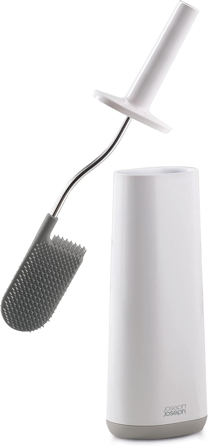 Joseph Joseph Toilet Brush, White/Grey, Set of 2