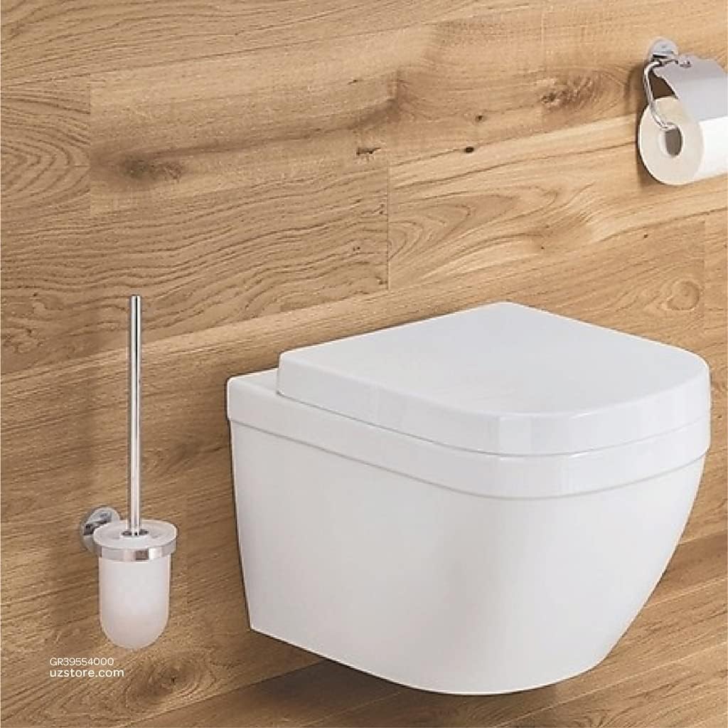 Grohe 40513001 Essentials Cube Toilet Brush Set