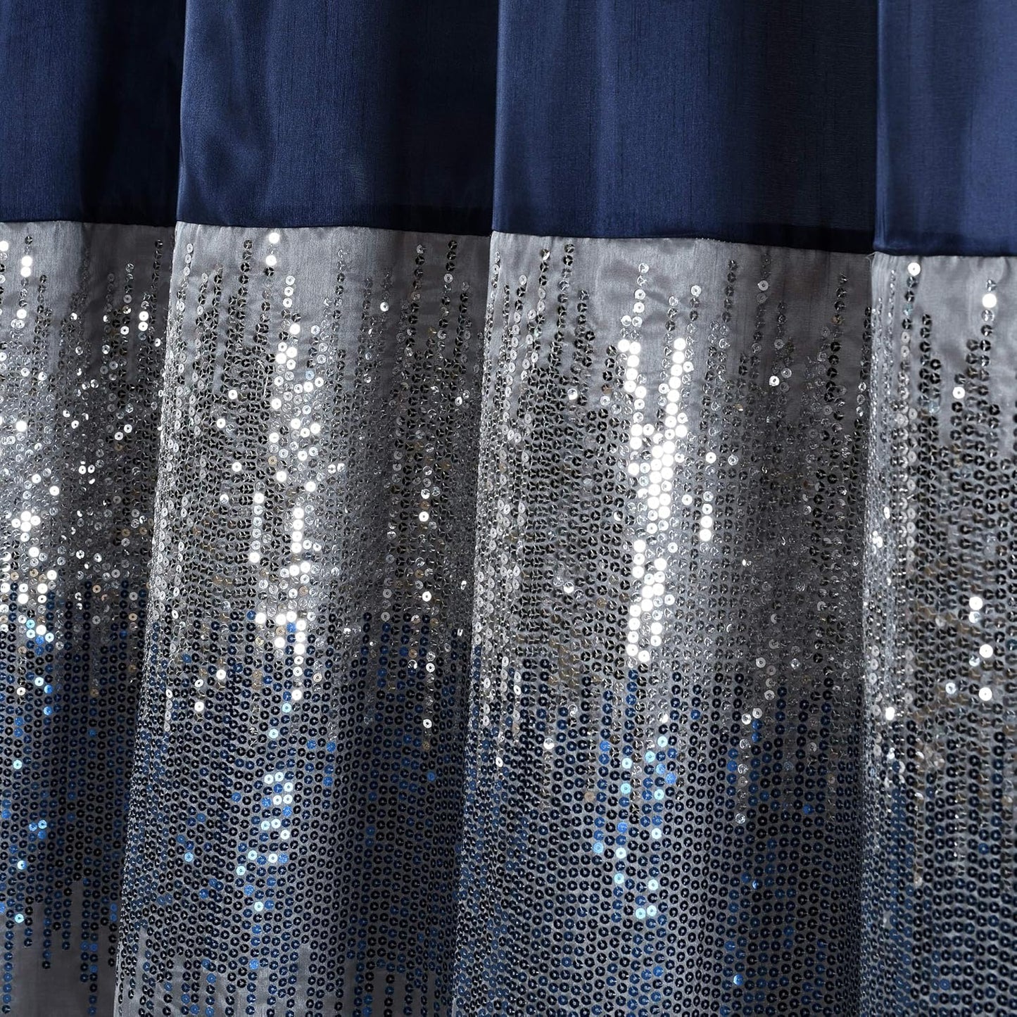 Lush Decor Night Sky Shower Curtain, 72"W x 84"L, Forged Iron